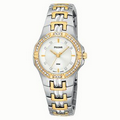 Pulsar Women's Crystal Collection Two-Tone Bracelet and Case Watch